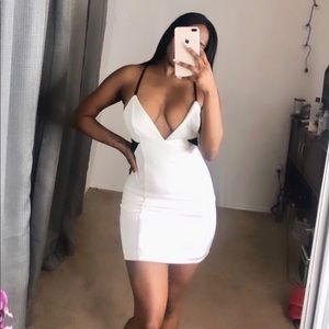 Black & white lace dress